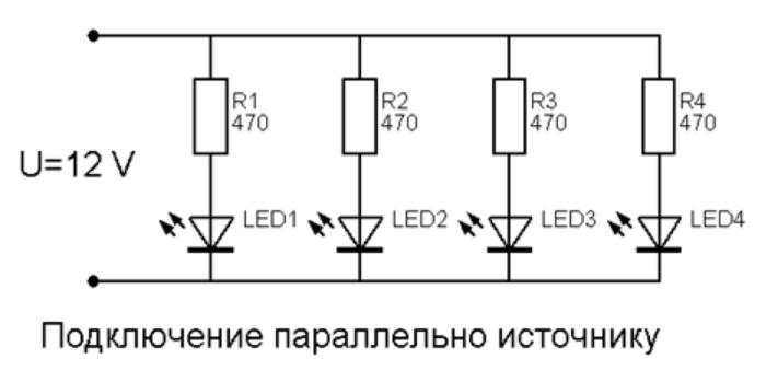 Diagram for parallelforbindelse.