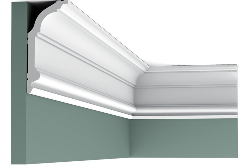 Plafond LED plafondlichtlijst onder de plint