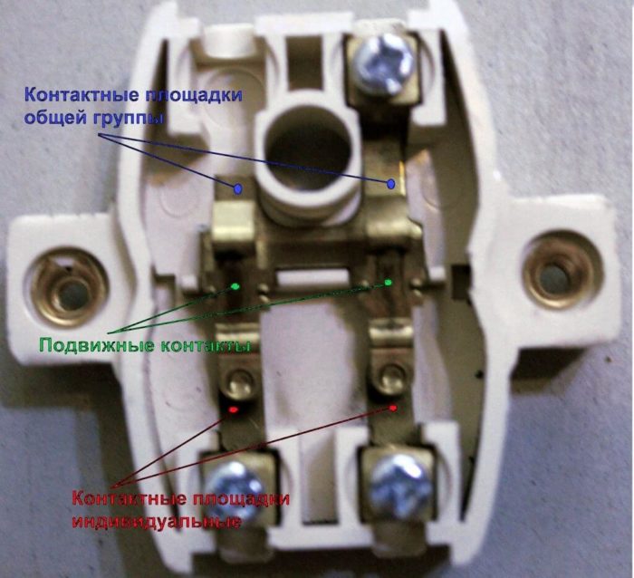 Sådan tilsluttes lyset gennem en switch - ledningsdiagram