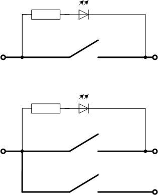 Ledningsdiagram til lyskontakt